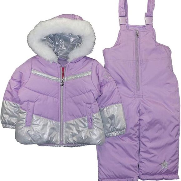 London Fog Other - Snowsuit Set | Puffer Jacket + Snow Bib